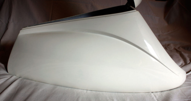 Talbox Dolphin, color: white. For recumbent bike. Increases aerodynamic speed of recumbent bike.