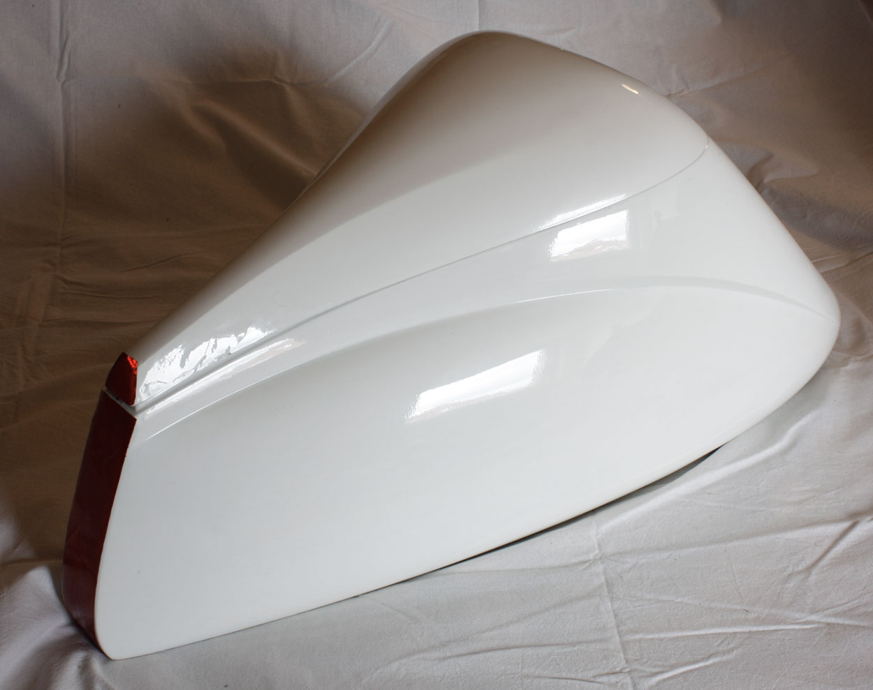 Talbox Dolphin, color: white for recumbent bike. Increases aerodynamic speed of recumbent bike.